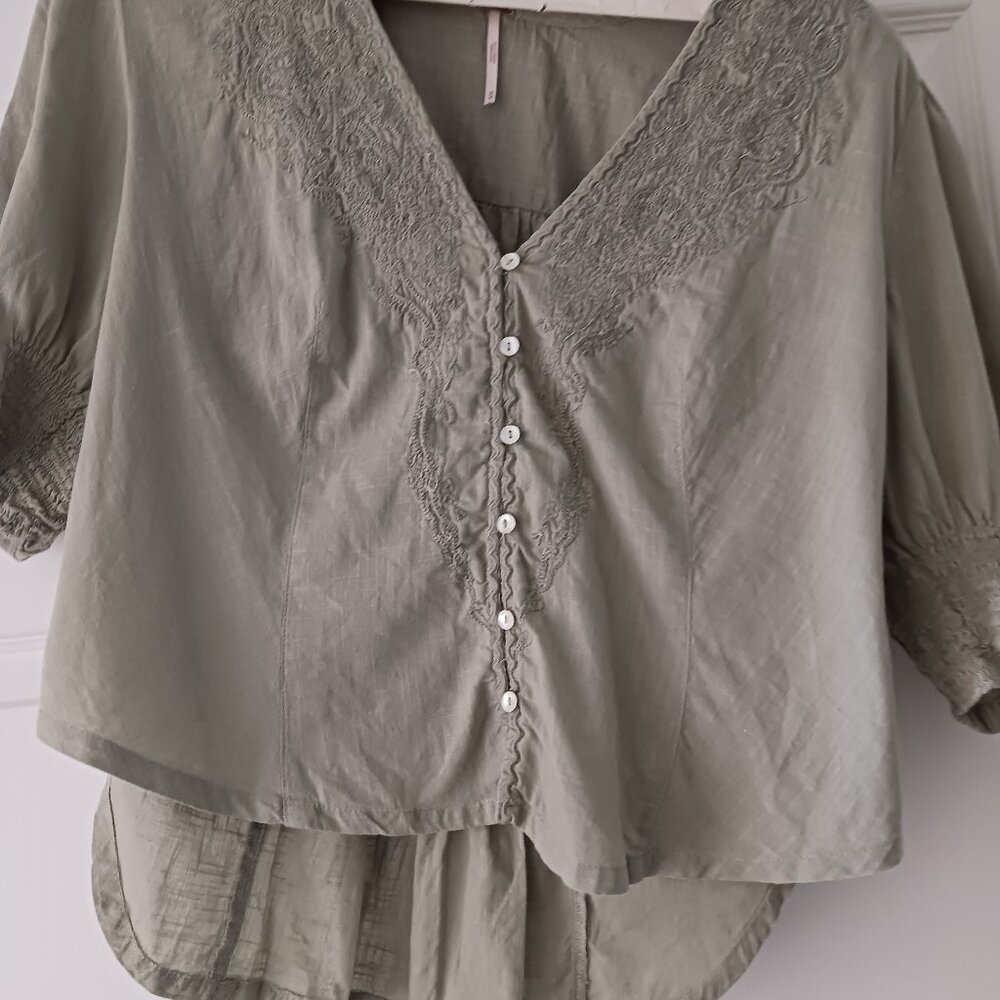 Free People embroidered Top